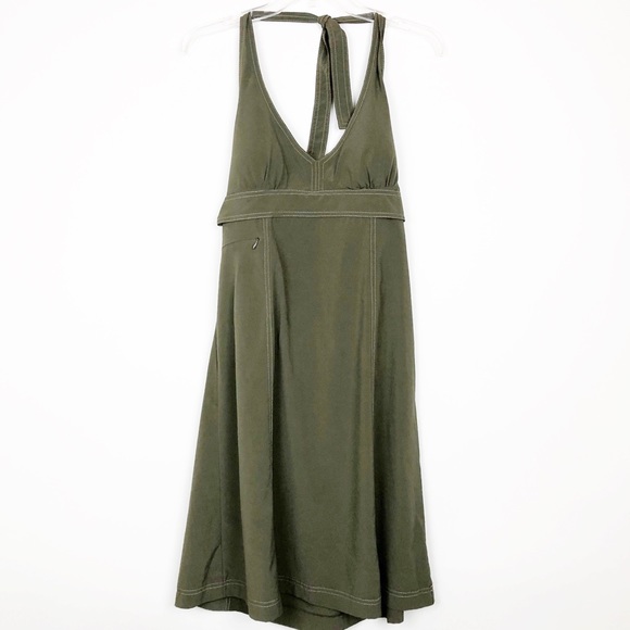 Athleta Dresses & Skirts - ATHLETA PACK EVERYWHERE HALTER DRESS, OLIVE SIZE M